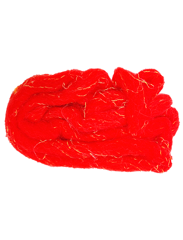 Glo Bugs Bling  Yarn - Deep Dark Red 5'