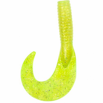 Gibbs Delta Hali Hawg Grubs 8" 19810 - 8" Chartreuse 2pk