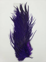 Hareline Half Grizzly Saddle - Purple #298 Hareline Dubbin