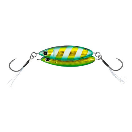 Daiwa KO Zakana Super Light Jig - Zebra Glow Green Gold