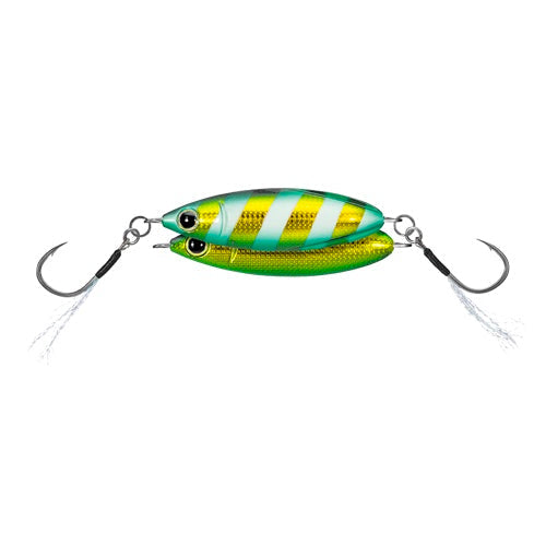Daiwa KO Zakana Super Light Jig - Zebra Glow Green Gold