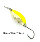 Prime Lures Glory Spoon - Brass Chartreuse - 2/5oz