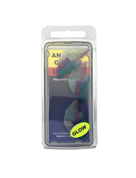 Oki Anchovy Classic Teaser Head Unrigged 3pk - Glow Coho