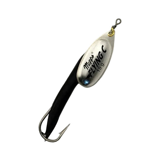 HC Custom Mepps Flying C Spinner - Black/Silver
