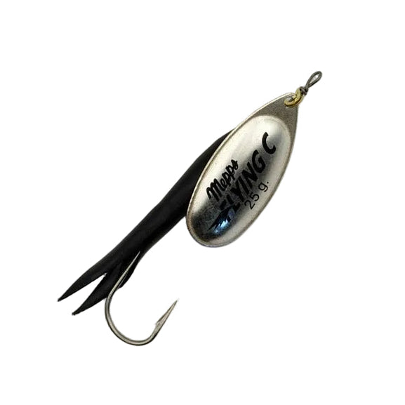 HC Custom Mepps Flying C Spinner - Black/Silver