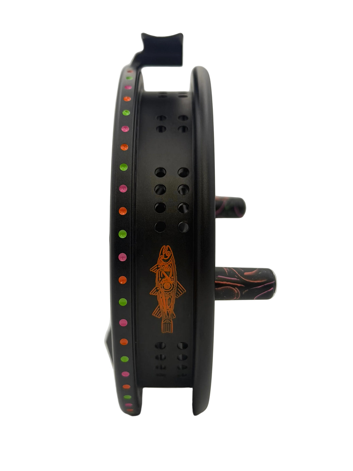 Kingpin Zodiac 500 Special Edition Centrepin Reel - Black Rainbow