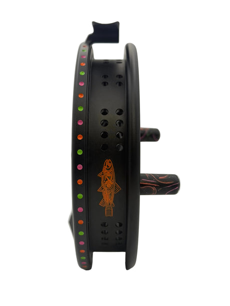 Kingpin Zodiac 500 Special Edition Centrepin Reel - Black Rainbow