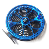 Kingpin Zeppelin Aero 500 Centerpin Reel - Blue & Black with Blue Handles