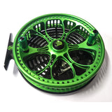Kingpin Zeppelin Aero 500 Centerpin Reel - Green & Black with Green Handles