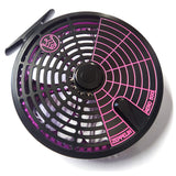 Kingpin Zeppelin Aero 500 Centerpin Reel - Purple & Black with Purple Handles