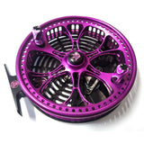 Kingpin Zeppelin Aero 500 Centerpin Reel - Purple & Black with Purple Handles