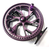 Kingpin Zodiac 500 Centerpin Reel - Purple & Black with Purple Handles