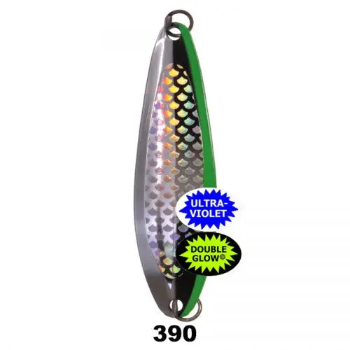 bob marley fishing lure Silver Horde Kingfisher Spoon - UV "Bob Marley"