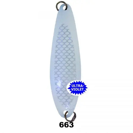 Silver Horde Kingfisher - UV White Lightning 4131-000-663 - 3" Spoon