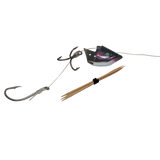 Lighthouse Lures Anchovy Bait Holder - Chrome Black with Red Stripe - Rigged 1pk