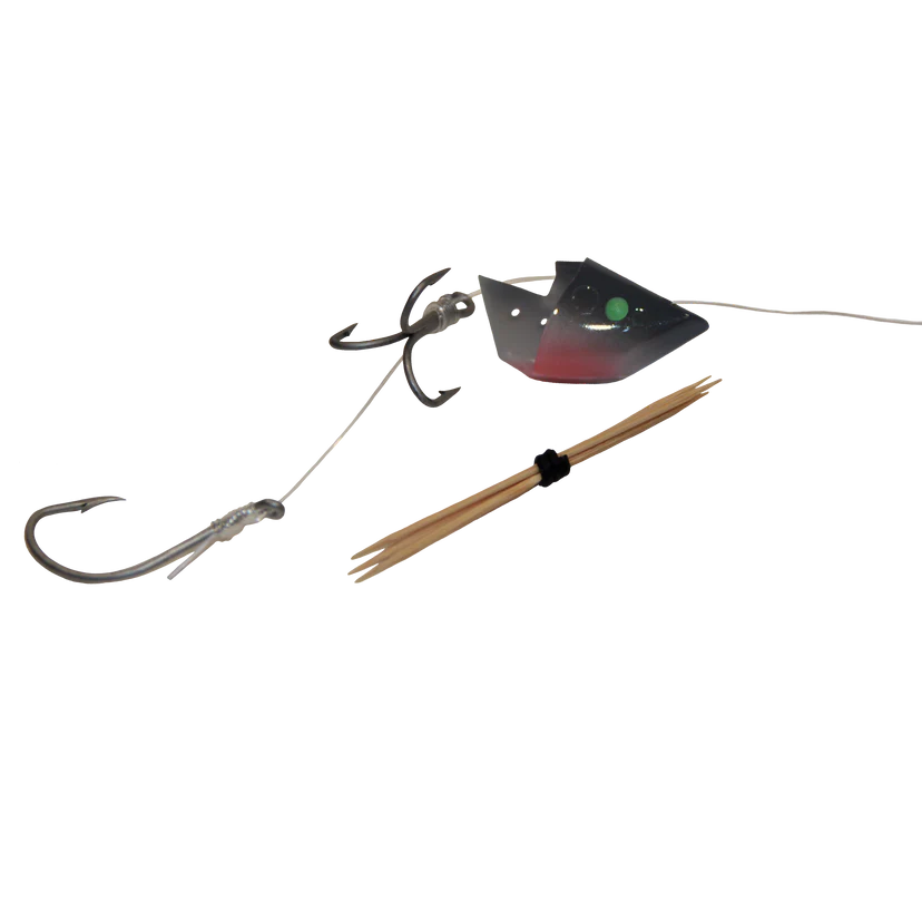 Lighthouse Lures Anchovy Bait Holder - BC Outdoor Black Glow Red