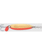 Luhr Jensen Krocodile Spoon - Hammered Brass/Fire Side Stripe - 1/16oz - 1-1/4"