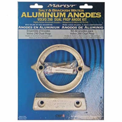 Martyr Volvo Dual Prop Anode Kit Aluminum