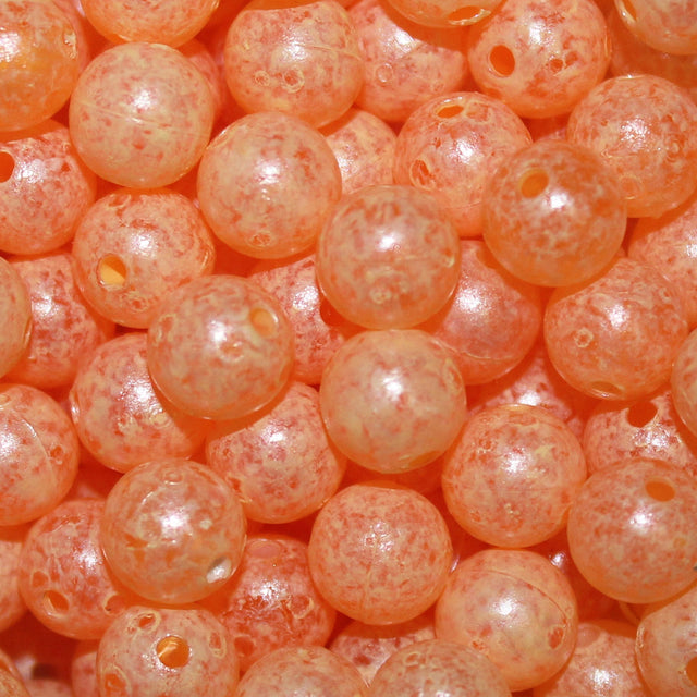 TroutBeads Mottled Beads - Peachy King - 12mm (10 pack)
