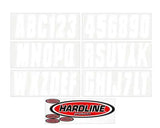 Hardline WHI350EC White Vinyl Letterset (Mw-6)