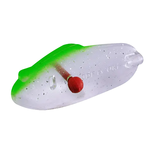 Oki JDF Jelly Fish Silver Flake Green Haze Teaser Head - Bulk (1089)