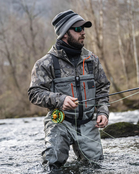 Simms M's Freestone Z Stockingfoot Waders - Smoke 2024 13883-040-30 - MK