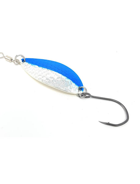Prime Lures Oval Spoon - Silver Blue - 2/5oz