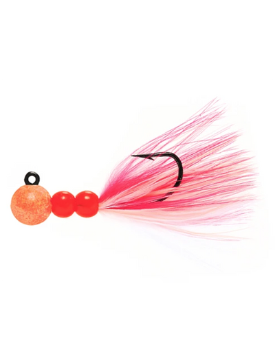 Hawken Beau Mac Marabou Steelhead Jig SMJ Bead Jig 1/8oz - Peach Cerise SMJ18032