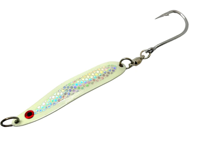 Westcoast Fishing Tackle Phat-E Spoon - Ghost White PHAT-E-3.5-GW