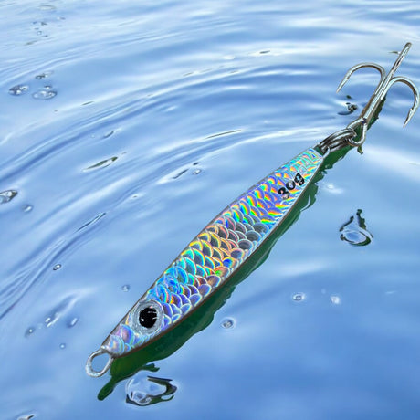Westcoast Fishing Tackle 3D Chromatic Scale Tape Minnow Jig - Silver