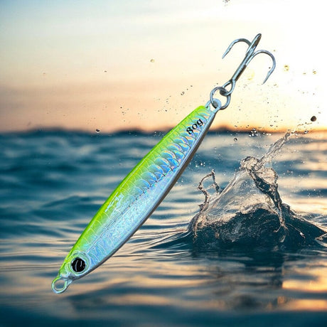 Westcoast Fishing Tackle 3D Chromatic Scale Tape Minnow Jig - Chartreuse