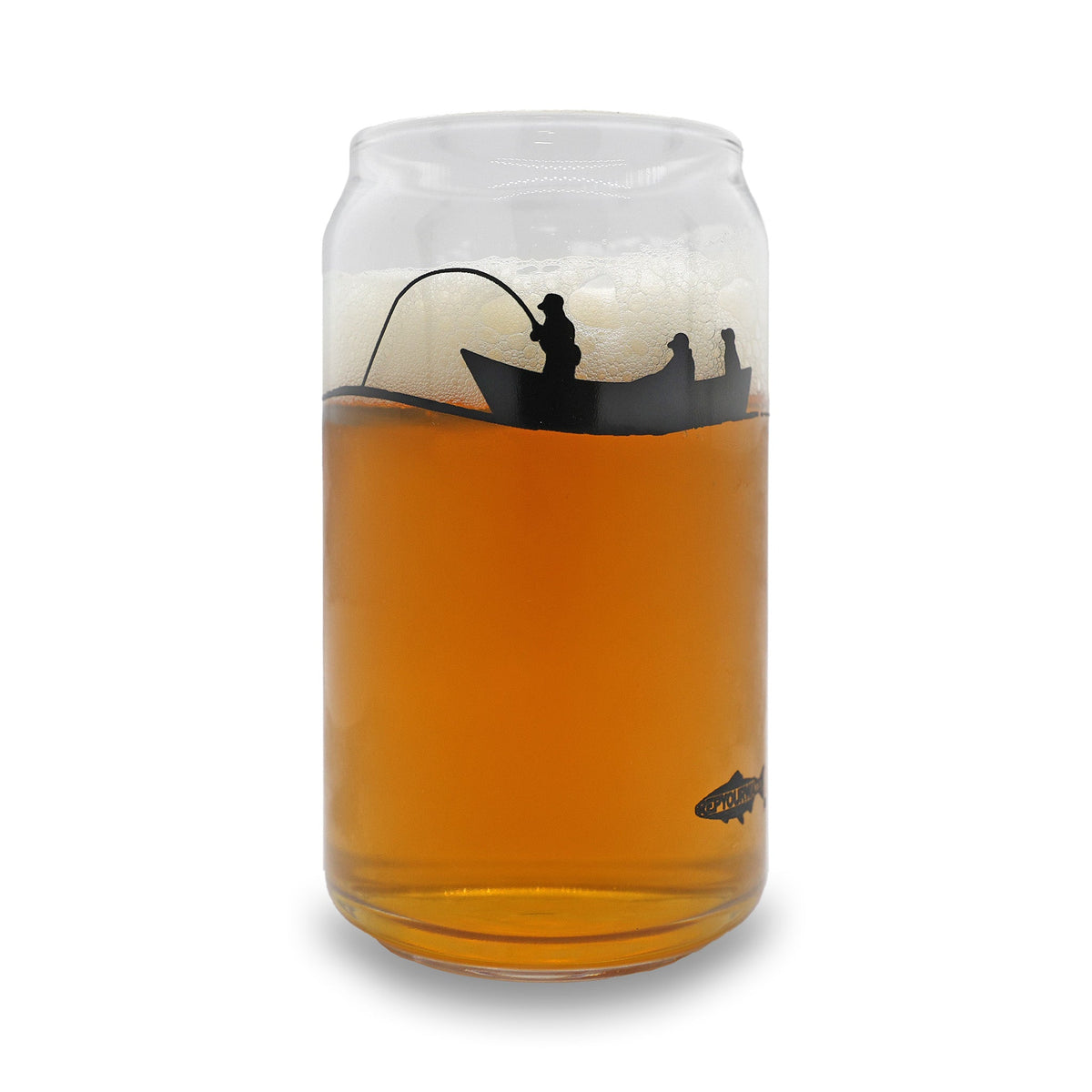 RepYourWater Drifter Beer Can Glass 16 oz - Gray