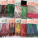 Hoochies Assorted Octopus 10 x 10 Pack