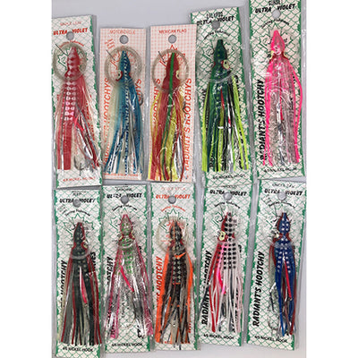 Radiant Hoochies Assorted Octopus Rigged 10 Pack