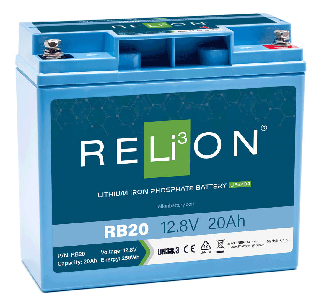 Relion RB20 12V 20Ah Deep Cycle Lithium Battery