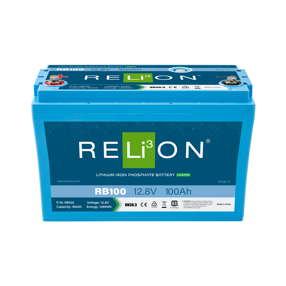 Relion RB100 12V 100Ah Deep Cycle Lithium Battery Group 31