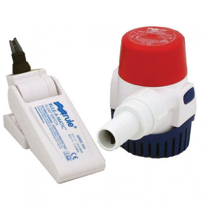 Rule 500GPH Bilge Pump & Float Switch Combo