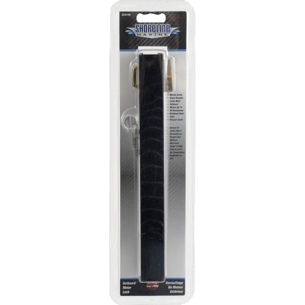 Shoreline Marine Outboard Motor Lock – 1-1/2 in (Black)
