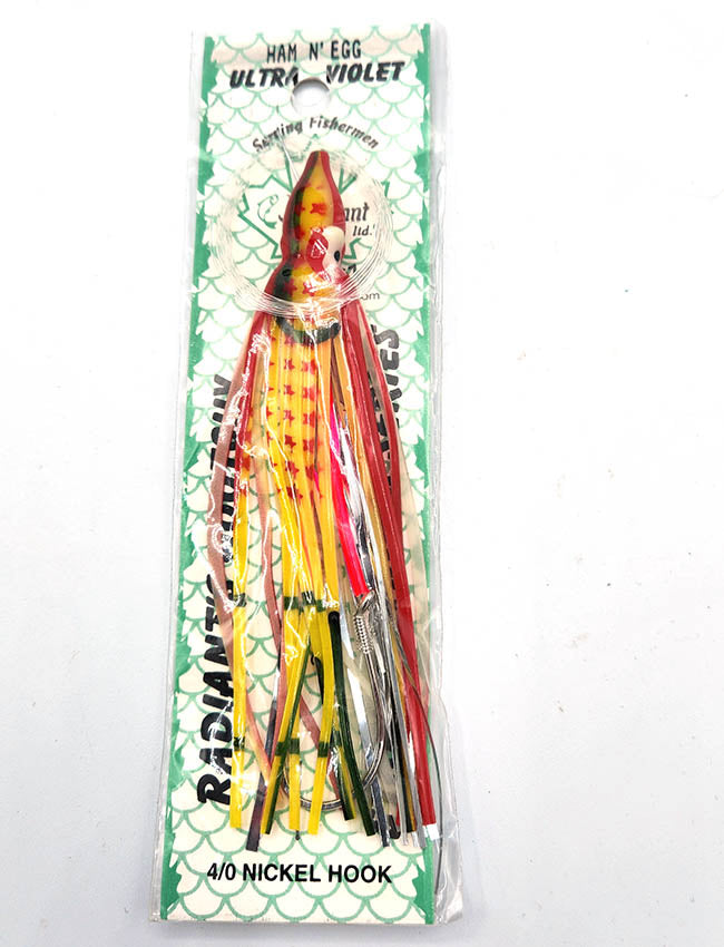 Radiant Hoochies Rigged Octopus - Ham N' Egg