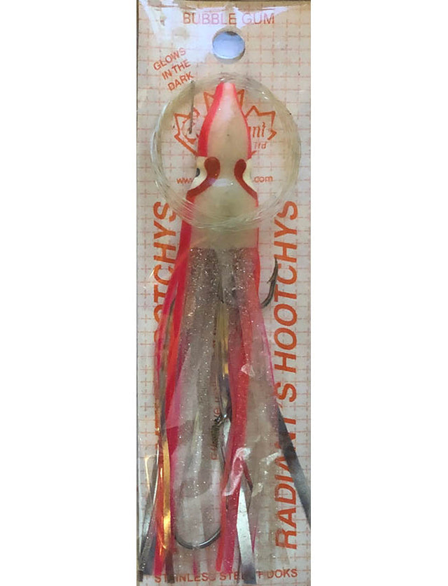 Radiant Hoochies Rigged Octopus - Bubble Gum