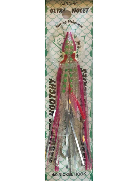 Radiant Hoochies Rigged Octopus - Sardine