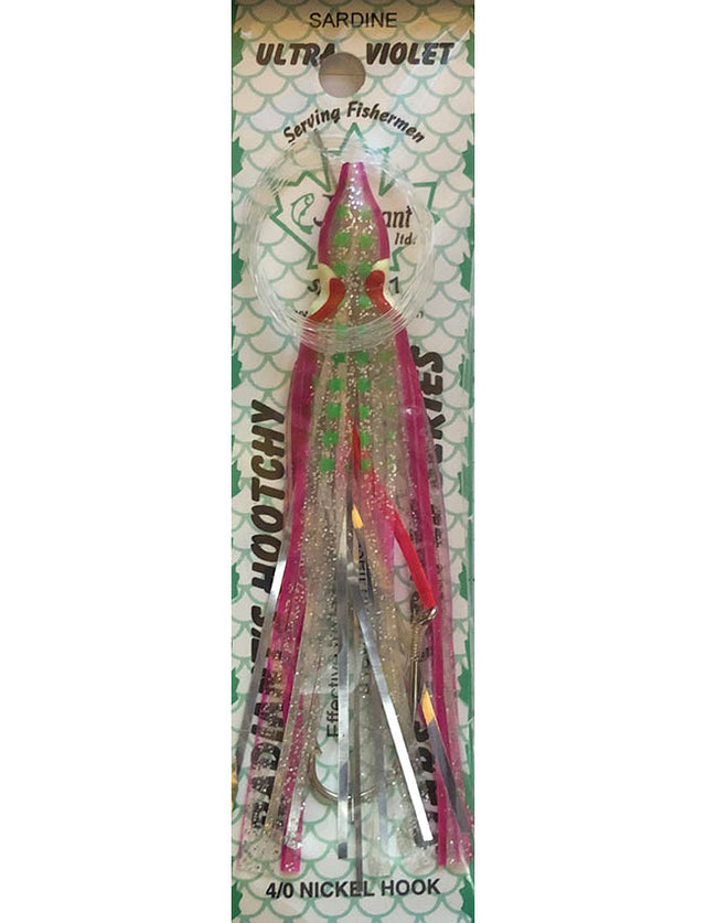 Radiant Hoochies Rigged Octopus - Sardine