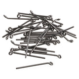 Aqua Flies Round Eye Shank 25 Pack - Gun Metal