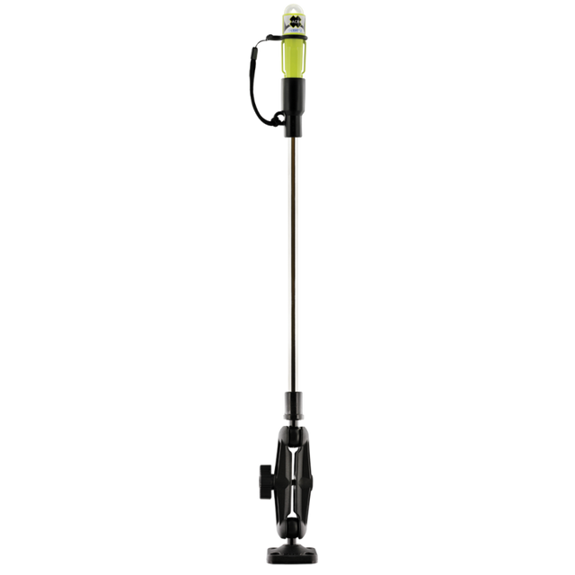 ACR Sea-Light marine emergency LED safety light with pole and ball mount isolated product view showing full mounting assembly
