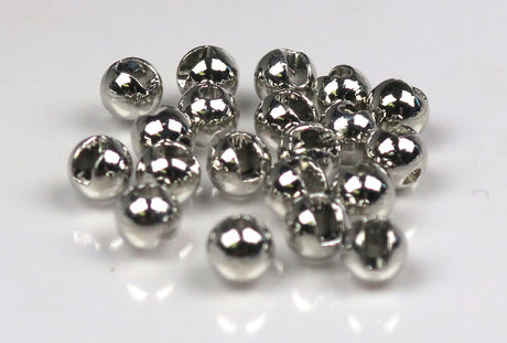 Hareline Slotted Tungsten Beads #344 - Silver | Harbour Chandler