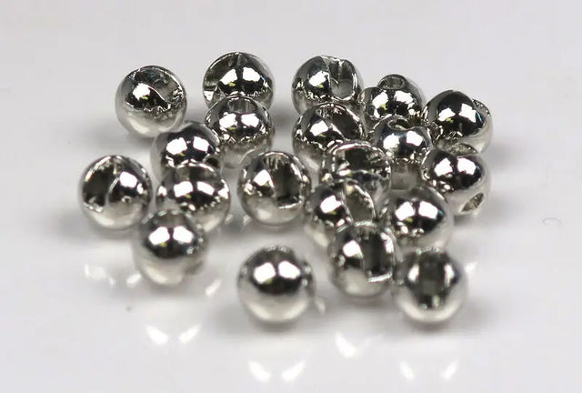 Hareline Slotted Tungsten Beads #344 - Silver | Harbour Chandler