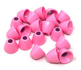 Aqua Flies Coneheads - Fluorescent Salmon Pink, 3/16" (4.8mm)