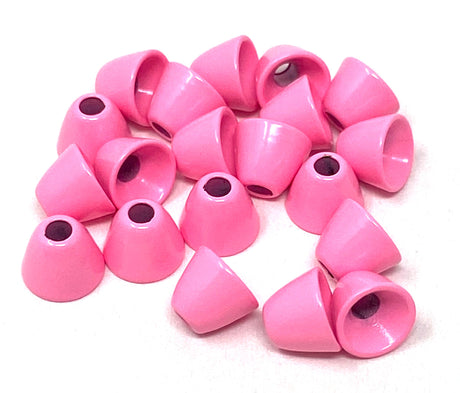 Aqua Flies Coneheads - Fluorescent Salmon Pink, 3/16" (4.8mm)