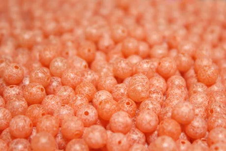 Great Lakes Steelhead Trick Em Beads - Scrambled! Blood Red - 10mm - 15pk