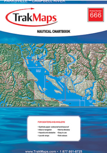 Trakmap 666 BC Coast: Parksville - Campbell River